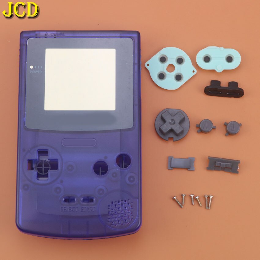 JCD 1PCS For Nintend GameBoy Color Game Replacement Case Plastic Shell Cover for GBC Console Full Housing Case: L