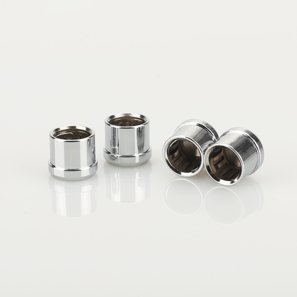 8 Uds X enchufe para circuito corto chapado en rodio conector fono RCA enchufe protector jack tapas protectoras