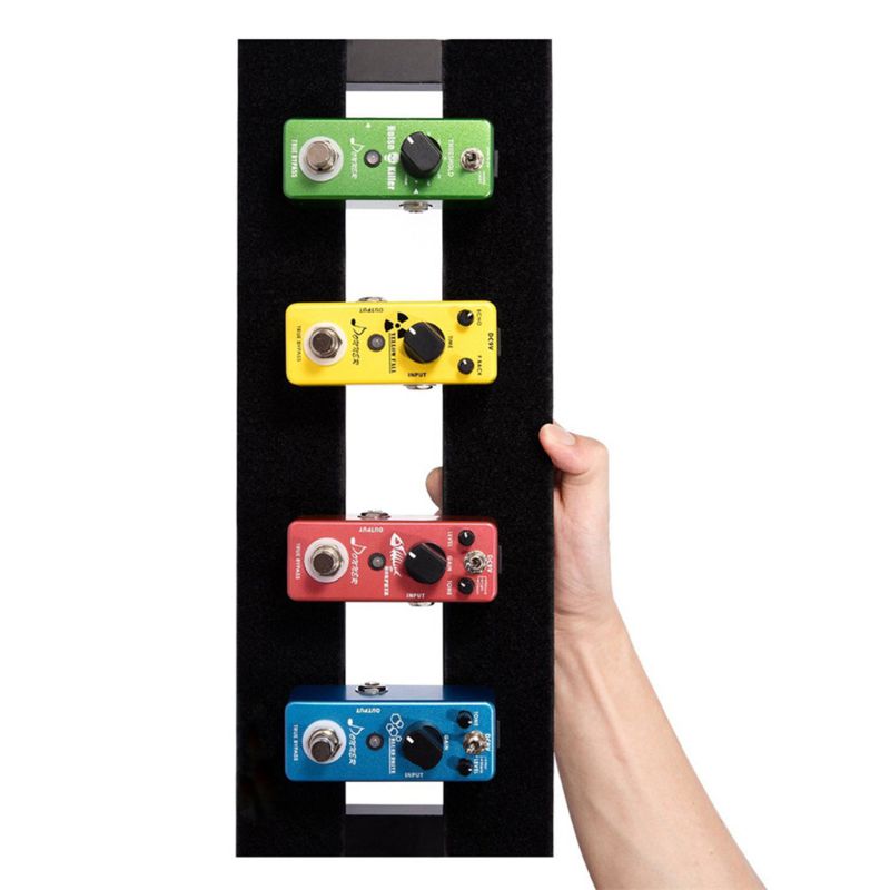 Electric Guitar Effector Pedal Tapes 2m*5cm Guitar Pedalboard Tape Hook + Loop Y4UB