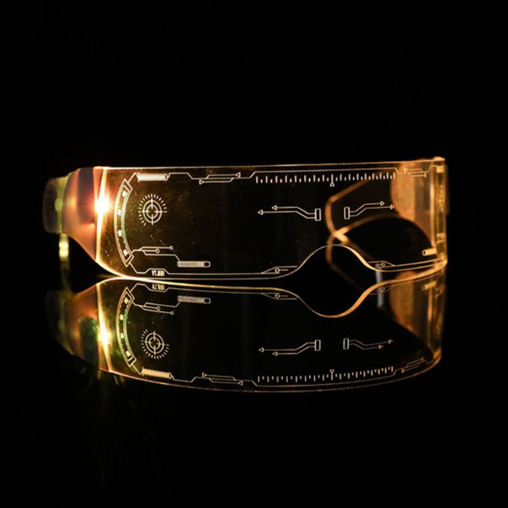 Led clignotant lunettes Punk technologie Cool sens lunettes coupe-vent Vision nocturne lunettes de cyclisme