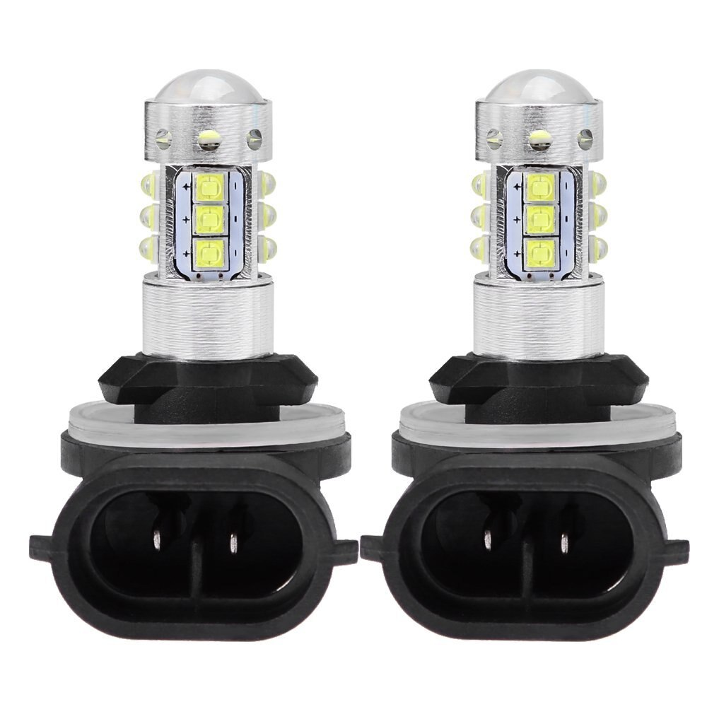 2800lm h27 881 LED Fog Lights Bulbs Super Bright High Power creexbdchip Car Trucks 881 LED Foglights DRL Replacement, 6500K