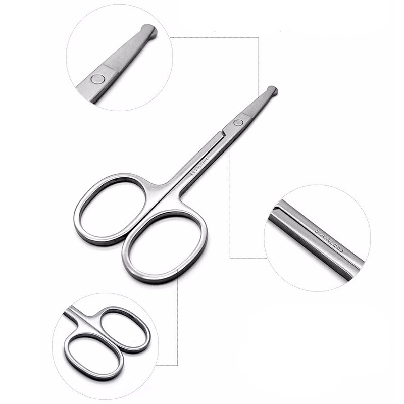 Stainless Steel Sharp Tip Eyebrow Makeup Scissors Face Hair Trimming Tweezer Scissors Beauty Tool NIN668