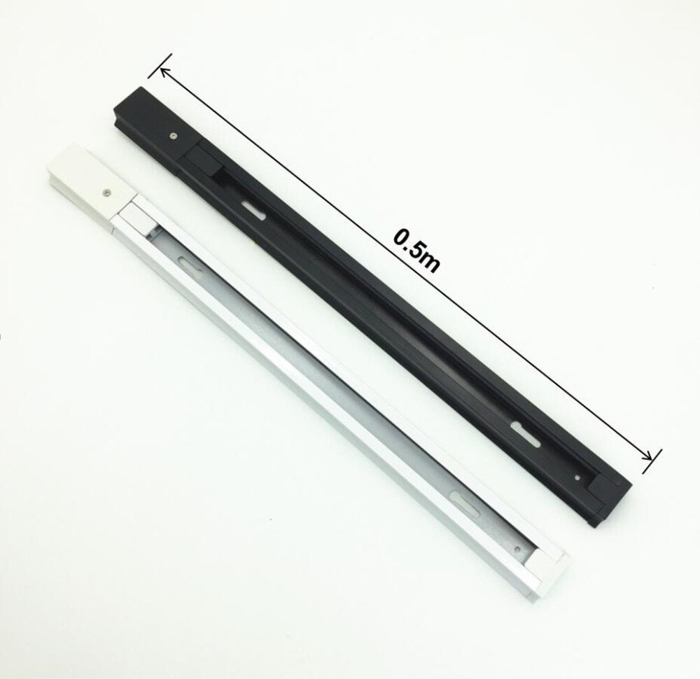 2 teile/verlieren dicken Aluminium 0,5 mt FÜHRTE schiene, Spur licht schiene anschlüsse, Universal- schienen, Aluminium Spur, leuchten, 2-draht