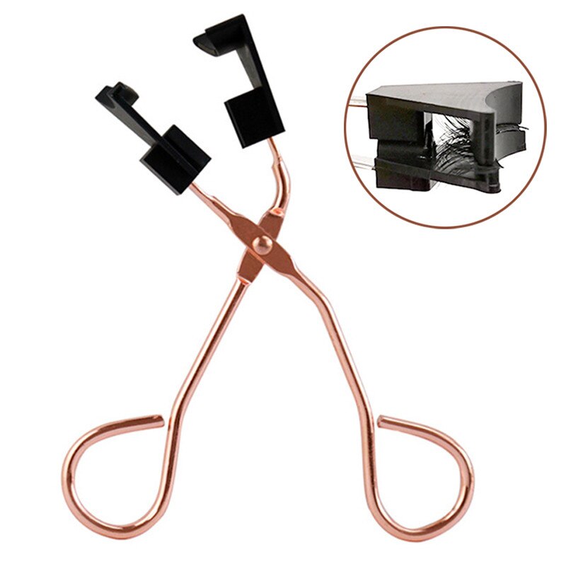 Premium Magnetic Lash Applicator Tool Magnetic Eyes Lashes Clip Easily Apply Magnetic Lashes Extension Makeup Tools: Rose Golden