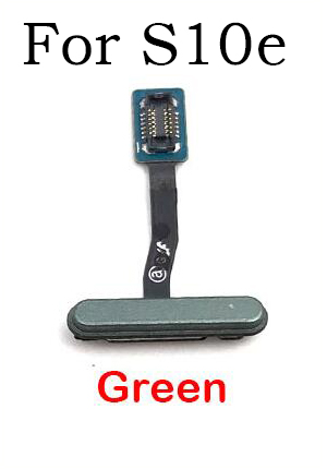 pour Samsung Galaxy S8 S9 S10e capteur d'empreintes digitales maison retour clé Menu bouton Flex ruban câble: S10e Green