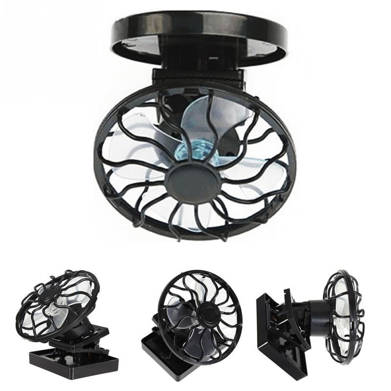 Ventilador Solar eléctrico, ventilador de refrigeración Solar con Clip, Mini ventilador portátil de energía Solar para acampar, viajar, pescar, escalar y jugar al Golf