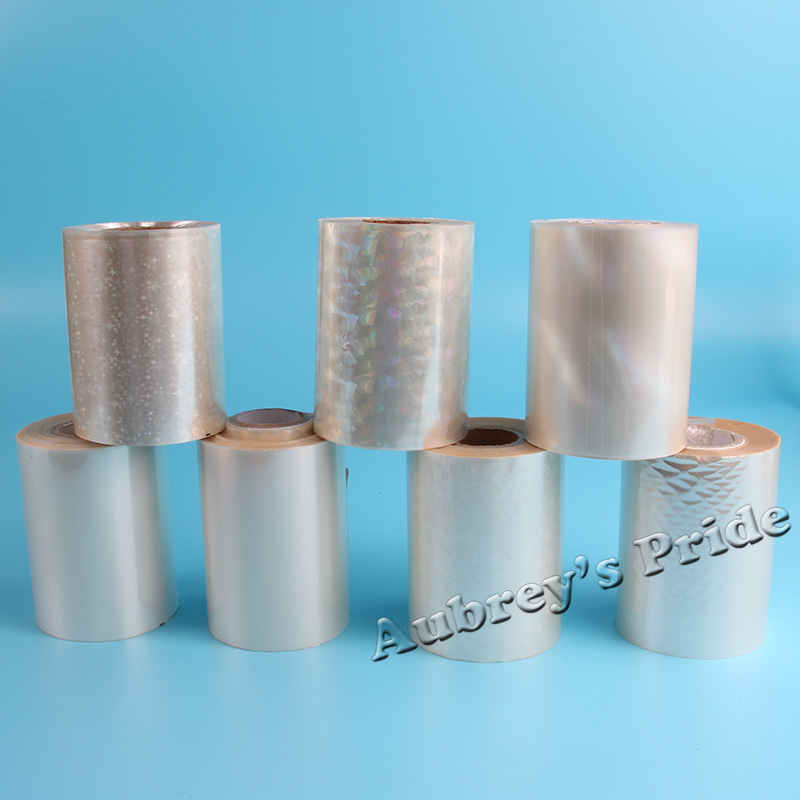 1 Roll 80Mm X 120M Transparante Holografische Clear Translucent Warmdrukfolie Heat Transfer Servet Vergulden Pvc Card emboss