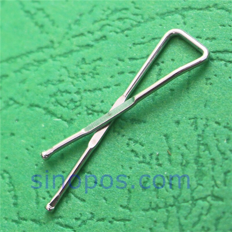 Brass X Clips, shirt packaging dress clip copper trousers pants skirt swatch pack x-shaped metal peg crossing pin paper binder