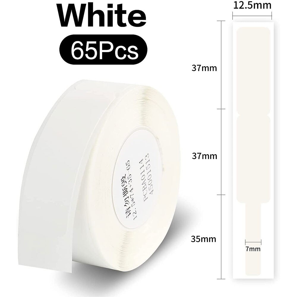 NIIMBOT D11 przeźroczysta etykieta taśma D110 Luminous etykiety naklejki samoprzylepne wodoodporne DIY drukowanie etykiet do drukarki NIIMBOT D11: Cable White