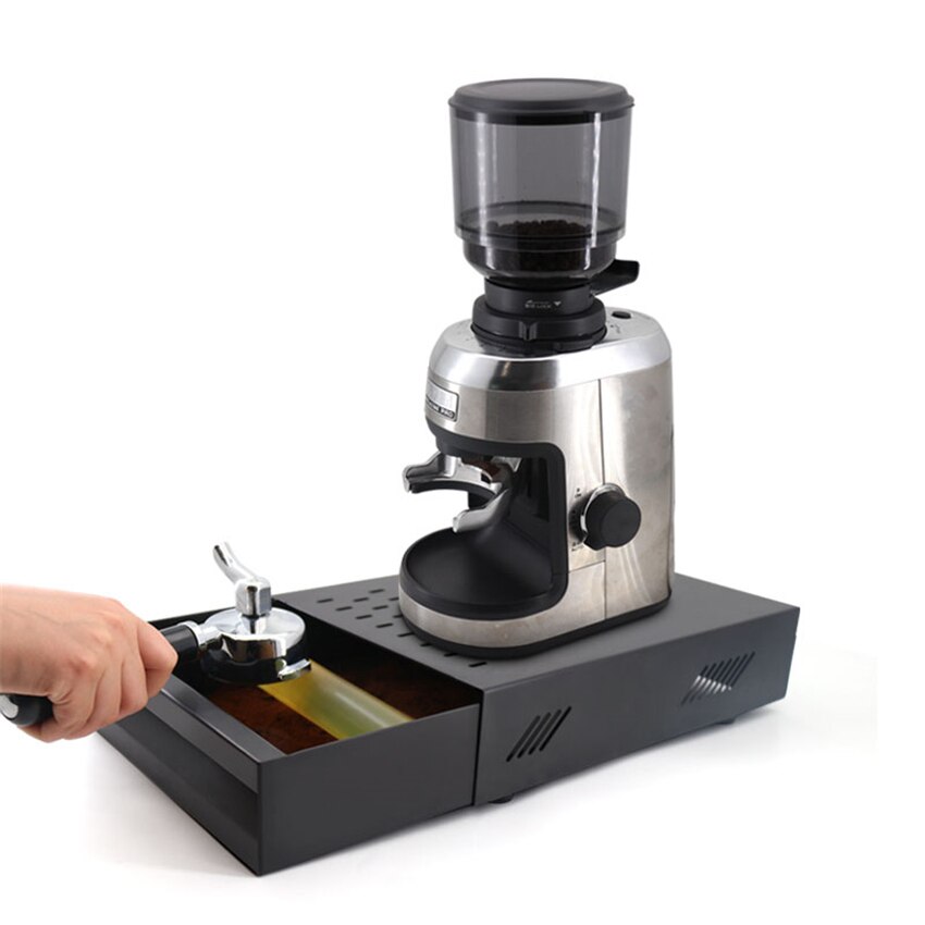 Caja de golpe de café de acero inoxidable de hierro Espresso con cajón de escoria de café no salpicar molinillo de Café Manual accesorios de café