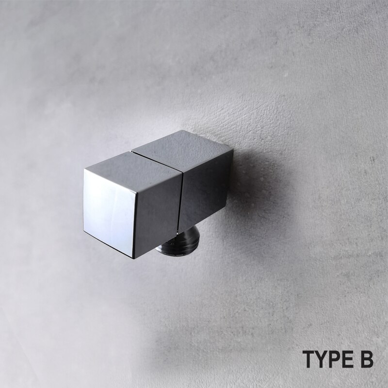 Triangle Valve Bathroom Toilet Kitchen Accessory G1/2 Brass Suqare Angle Valves: A Tpye