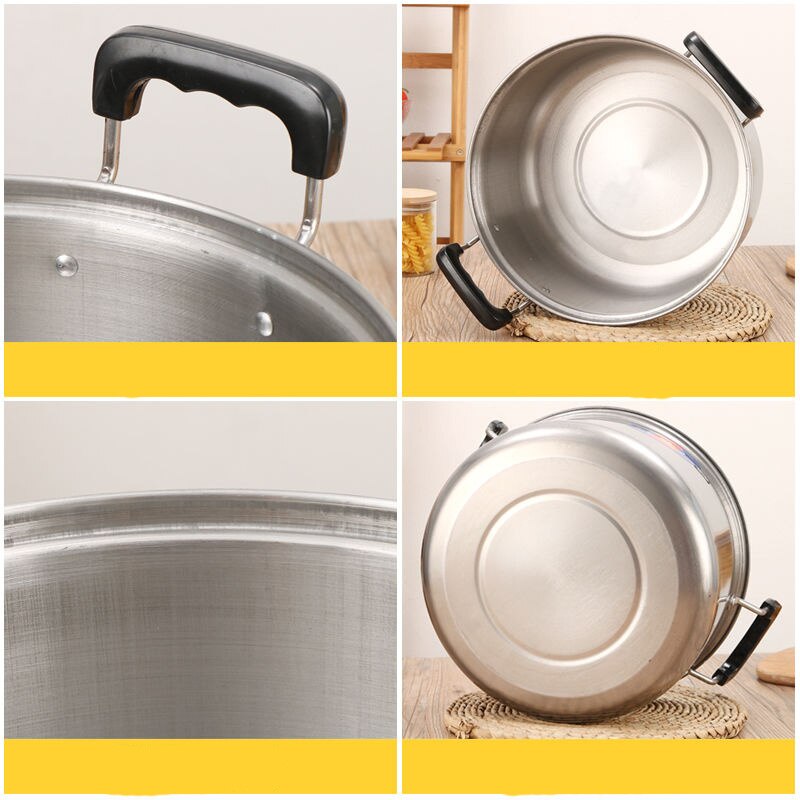 Melk Pot Roestvrij Staal Amerikaanse Soeppan Verdikking Grote Capaciteit Spill-Proof Huishoudelijke Kookpan Kokende Melk Pot Gas fornuis