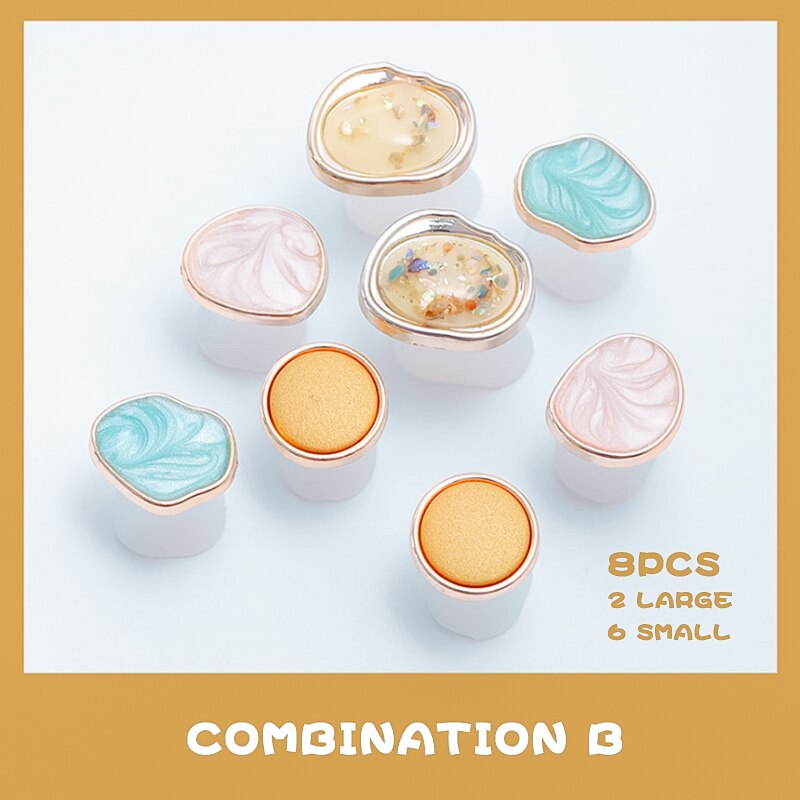 8 Stuks Accessoires Nail Art Siliconen Teen Separator Siliconen Voet Tenen Afscheiders Silicagel Celebrity Wind Teen Separator: B