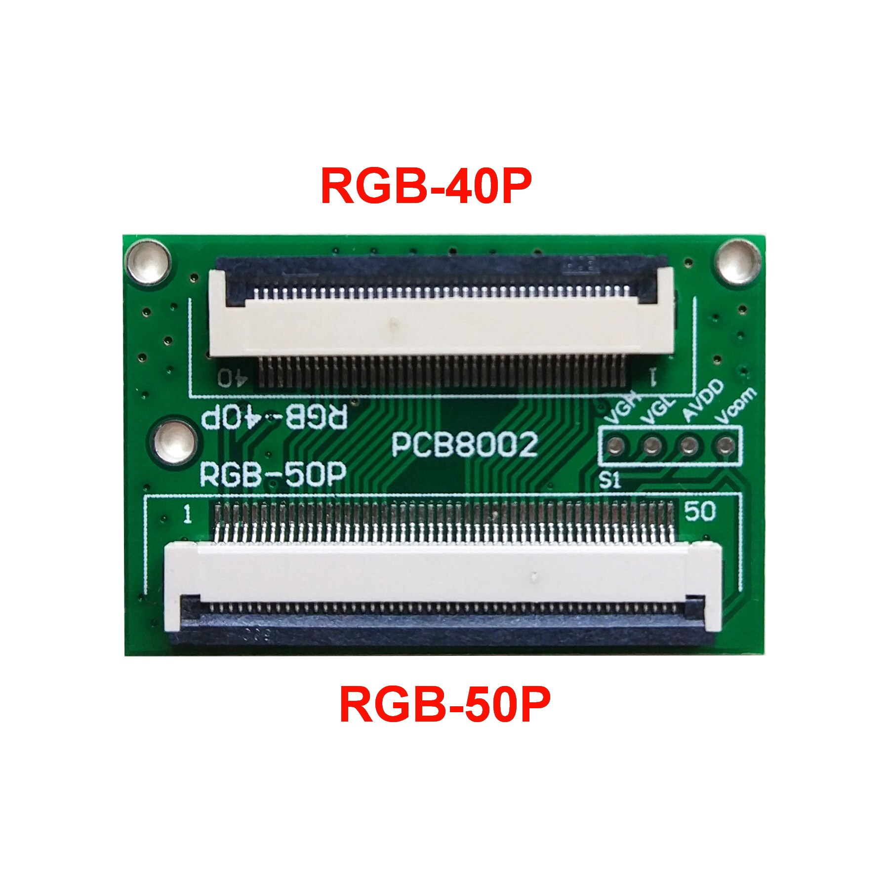 LCD Liquid Crystal Display Universal Standard Interface 50P-RGB/40P-RGB Bidirectional Drive Mutual Conversion Conversion Adapter