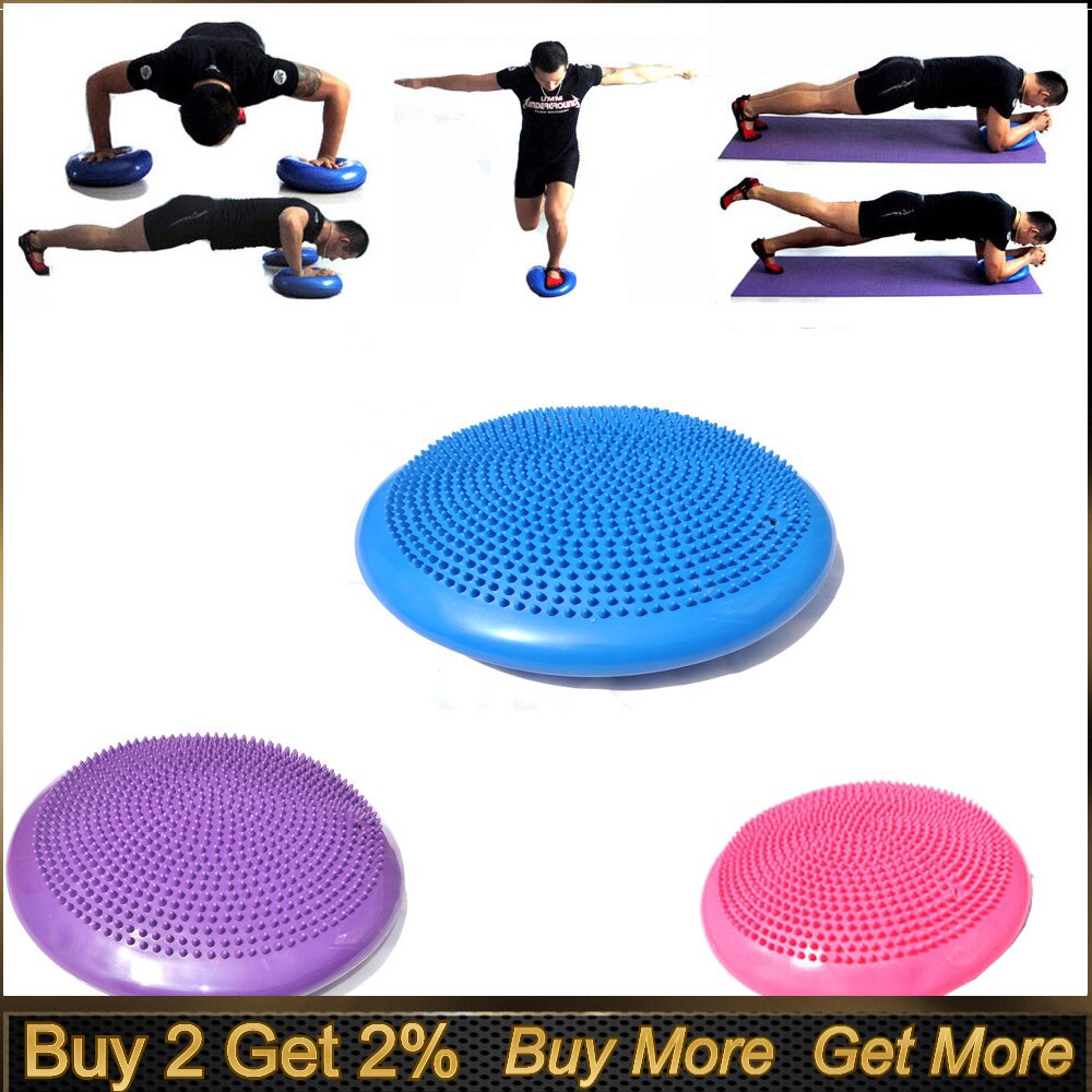 Stability Disc Balance Inflatable Massage Point Half Fit Ball Balance Trainer Stabilizer Pilates Fitness Balancing Bosu Ball