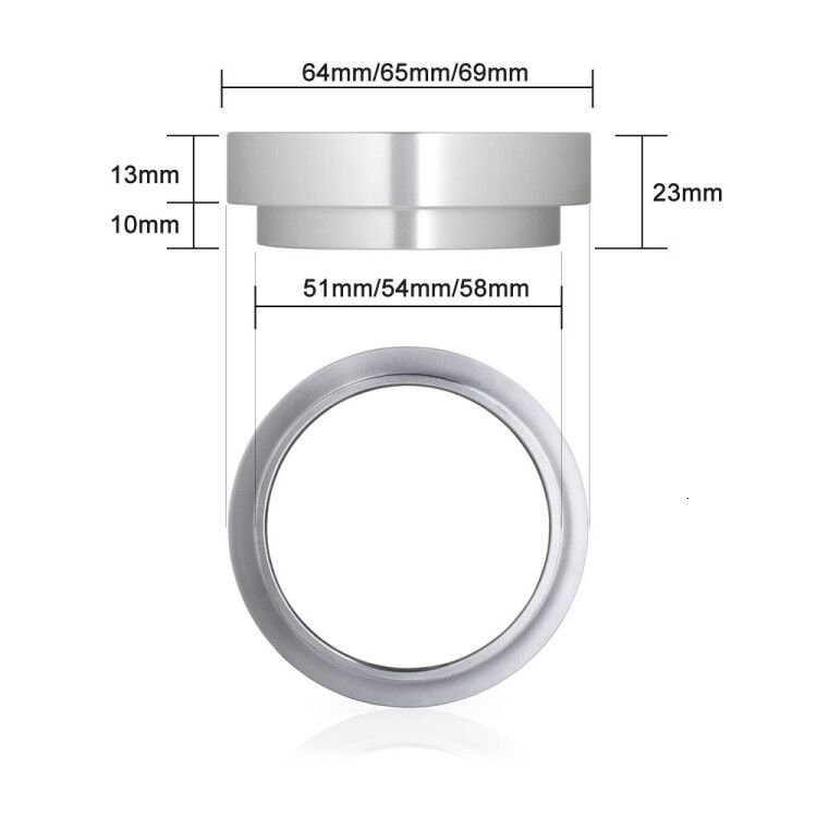 Breville Delonghi Espresso Doseren Trechter Duurzaam Intelligente Koffie Doseren Ring Vervanging Koffie Maker Tool 51 Mm 54 Mm 58 Mm