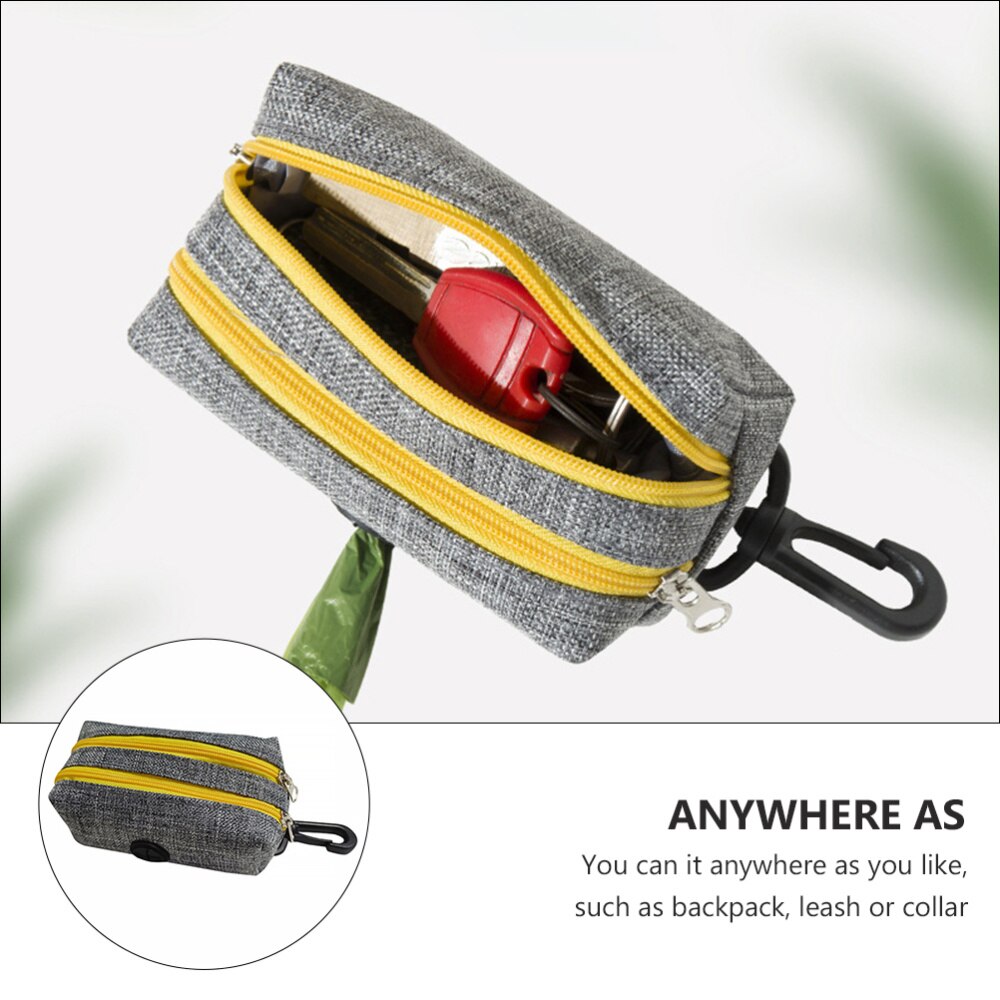 Outdoor Portable Dog Waste Poop Bag Storage Box Pet Trash Bag Container