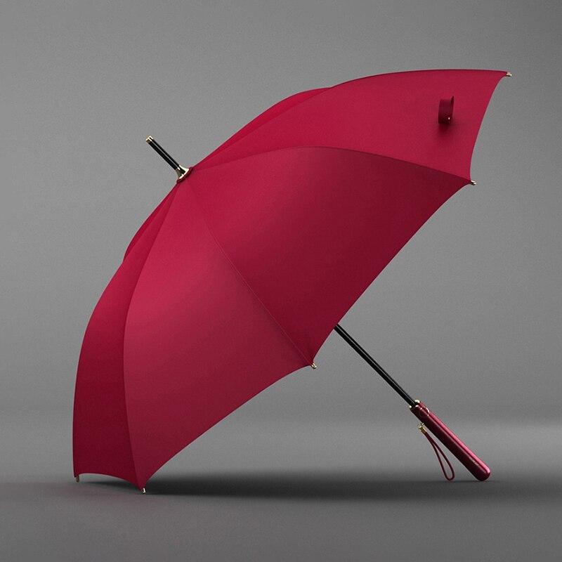 Umbrella Rain Women Long Handle Clear Big Umbrellas Semi-automatic Sun UV Parasol Umbrella 8K Windproof