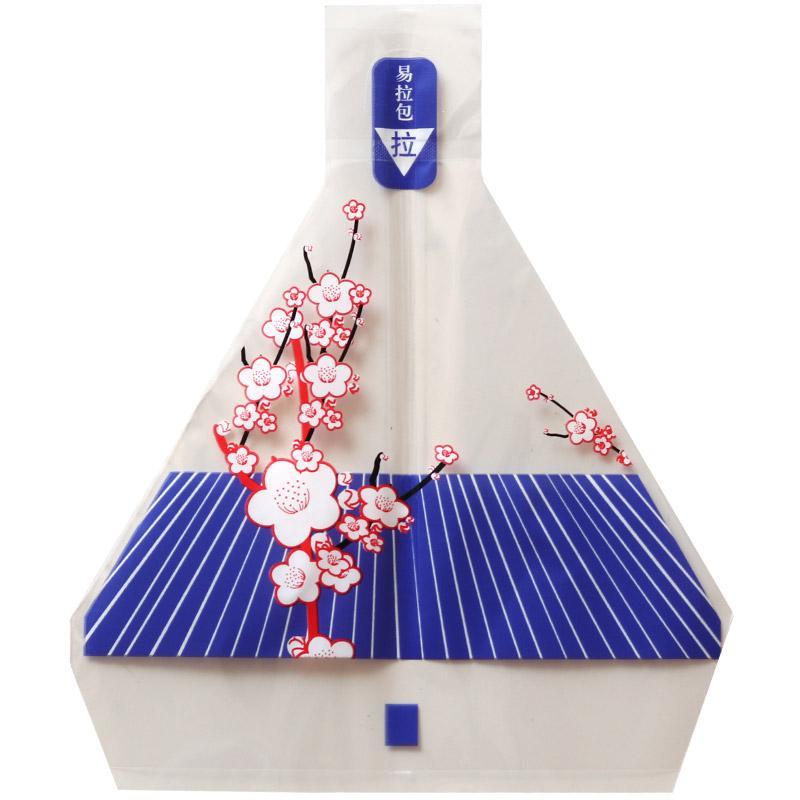 Japanese triangle rice ball packaging bag 100 food anti-fog, send stickers can be microwaved sushi