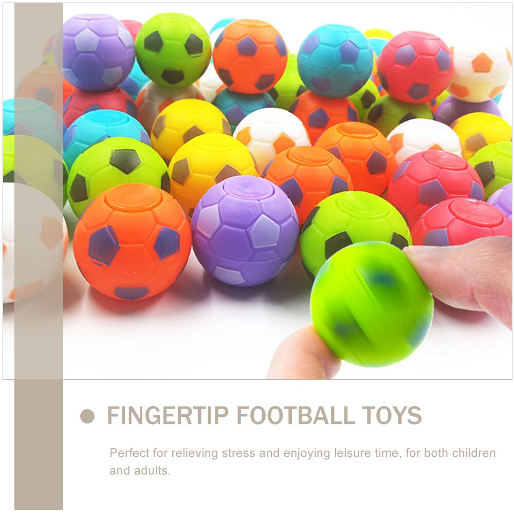 12 stück mini-fidget-gyro-spinner, mini-fußballspielzeug, fingertip-gyro-spielzeug