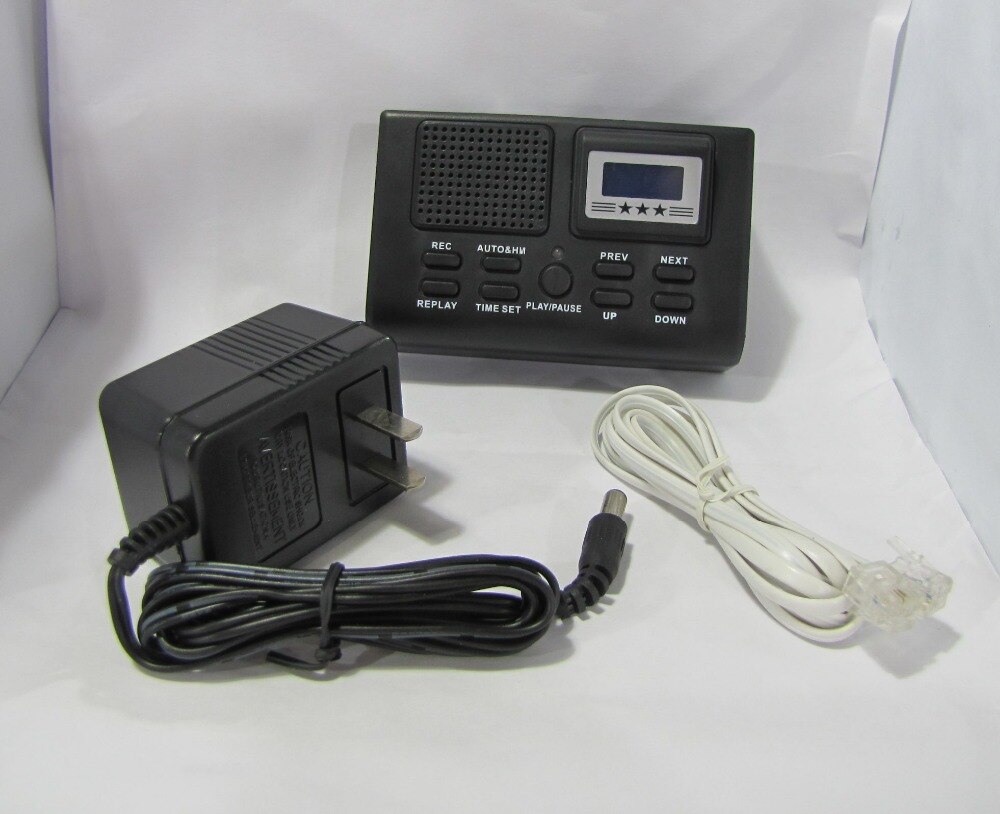 Mini Telefoon Digitale Voice Recorder Telefoon Logger/Telefoon Voice Monitor Blauw lcd-scherm Met Klok functie