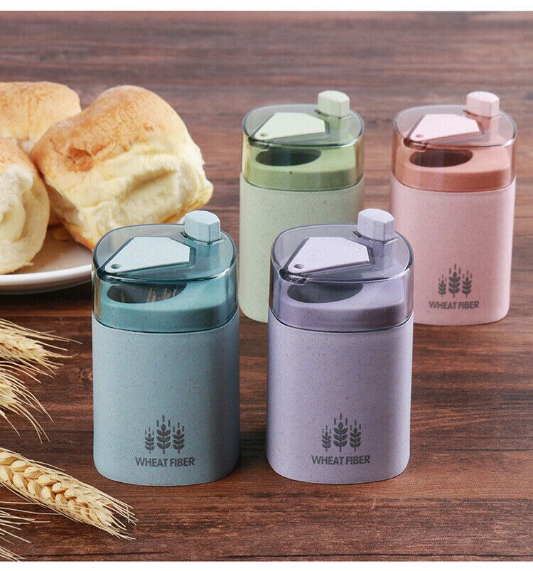Automatic Toothpick Holder Container Wheat Straw Household Table Toothpick Storage Box Toothpick Dispenser