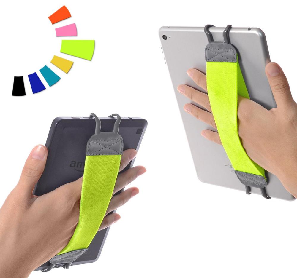 TFY Hand Strap Houder Stand voor Tablets & iPads: Lime