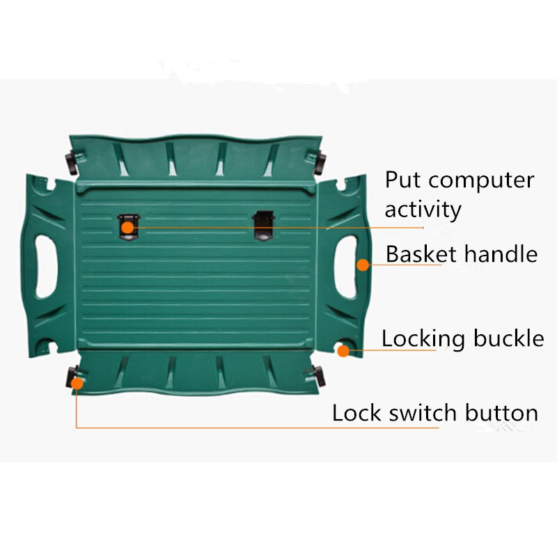 Multifunctionele Auto Opslag Mand Opvouwbare Auto Organisatie Als Laptop Bureau/Eetkamer Lade Voor Thuis/Auto/Hotel/ kantoor/Keuken: Green