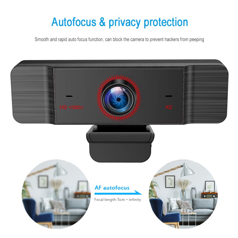 1080P Vaste Focus Hd Webcam Ingebouwde Microfoon High-End Video Call Camera Computer Randapparatuur Web Live camera Voor Pc Laptop