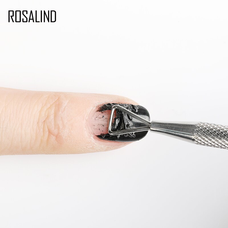 Rosalind Cuticle Pusher 1Pcs Manicure Tool Gel Nagellak Remover Handgrepen Cuticle Remover Dode Huid Nail Art Pusher Tool