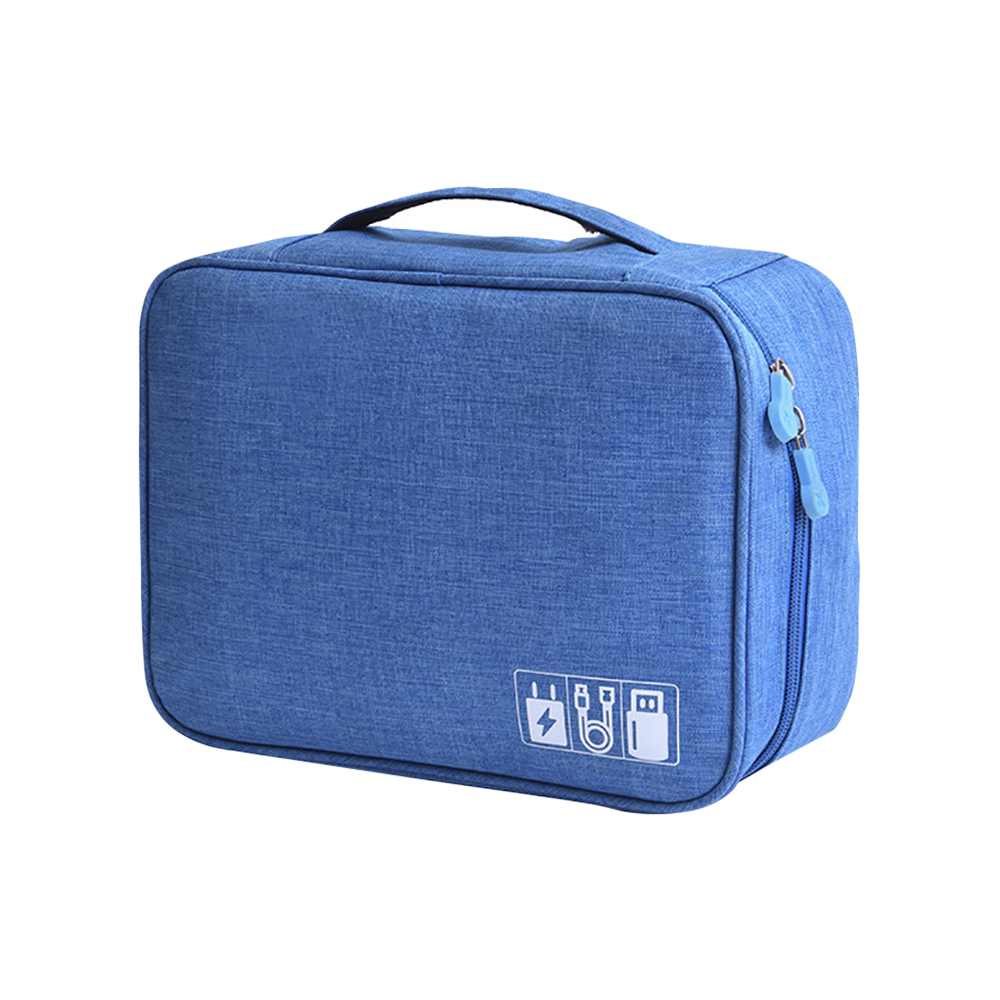 Phone Cord Protector Cable Management Organizer Digital Product Storage Bag Cable Management Cable Organizer Cord Hider: Blue