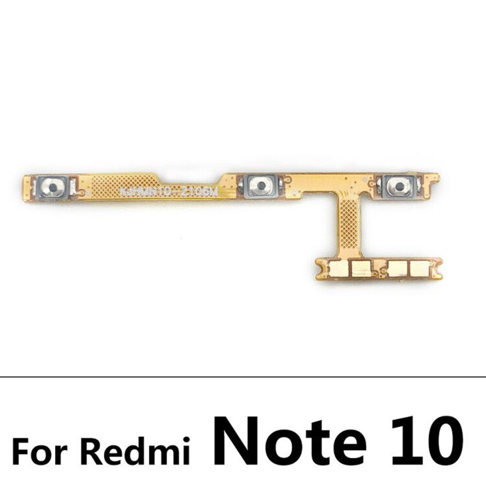 10 sztuk/partia, przycisk włączania i wyłączania boczny przycisk Flex Cable dla Xiaomi Redmi 6 6A 7 7A 8 8A 9 9A uwaga 6 7 8 8T 9 9S 10 Pro 5G: Redmi Note 10