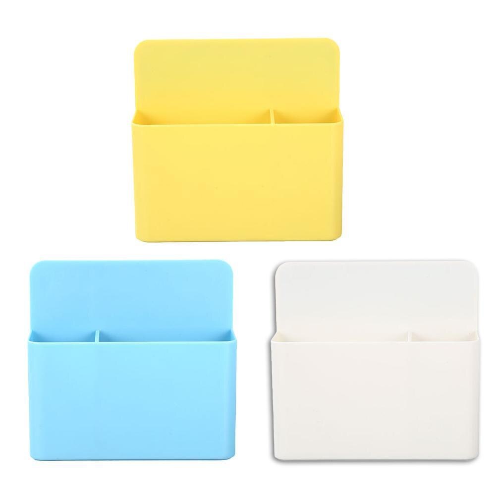 1pc Magnetic Storage Box Whiteboard Marker Pen Holder Storage Box Refrigerator Container Magnet Plastic Office School Supplies
