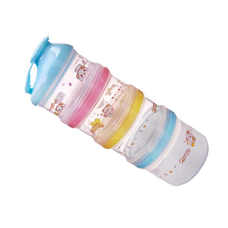 Baby Milk Powder Box Food Storage Snack Box 4 Layers Portable Infant Milk Powder Container