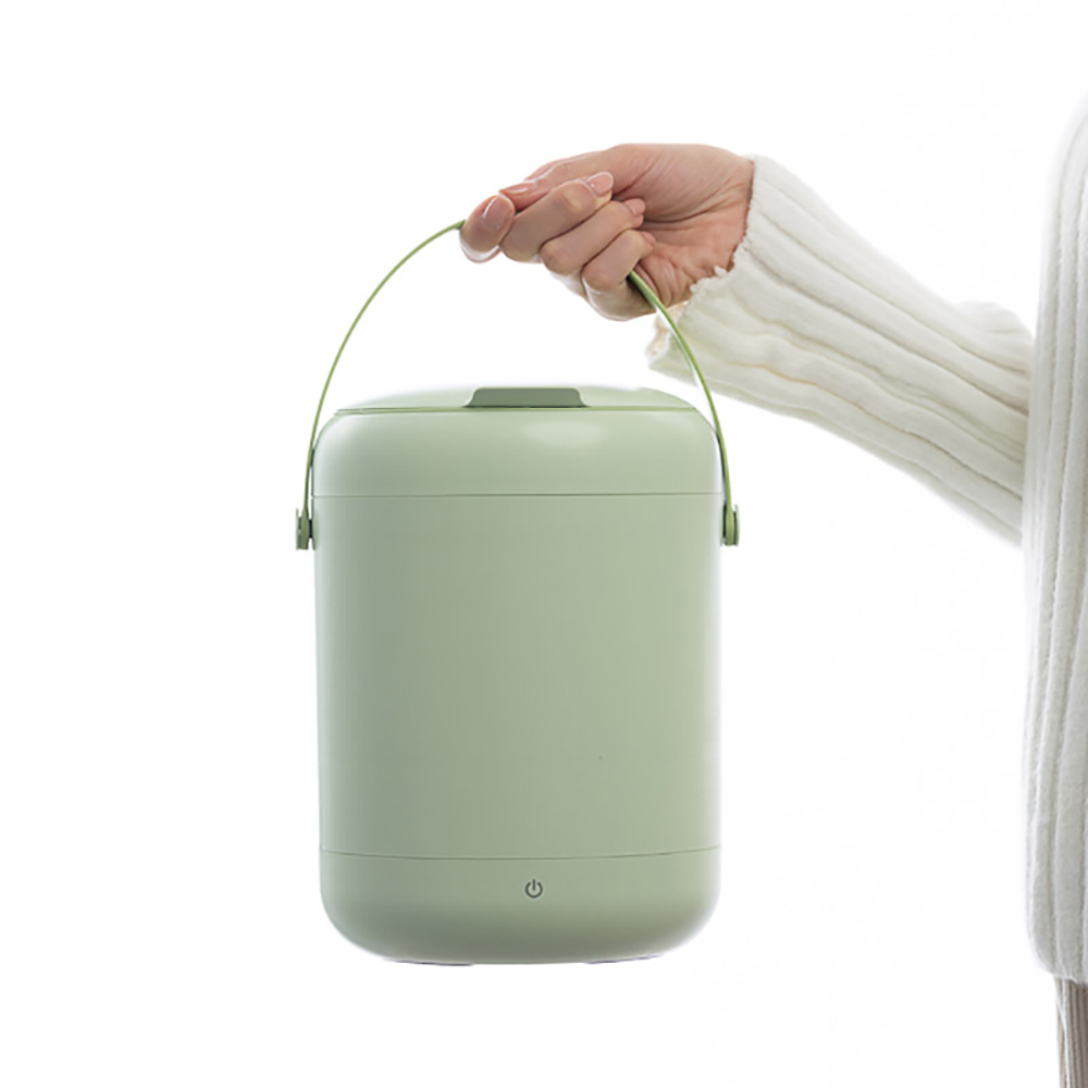 Mini Socks Washing Machine With Capacity of 2.8L 12W Two-Way Wave Wheel Motor Blue Light Antibacterial Lamp Clothes Wash Machine: AU Plug / Green