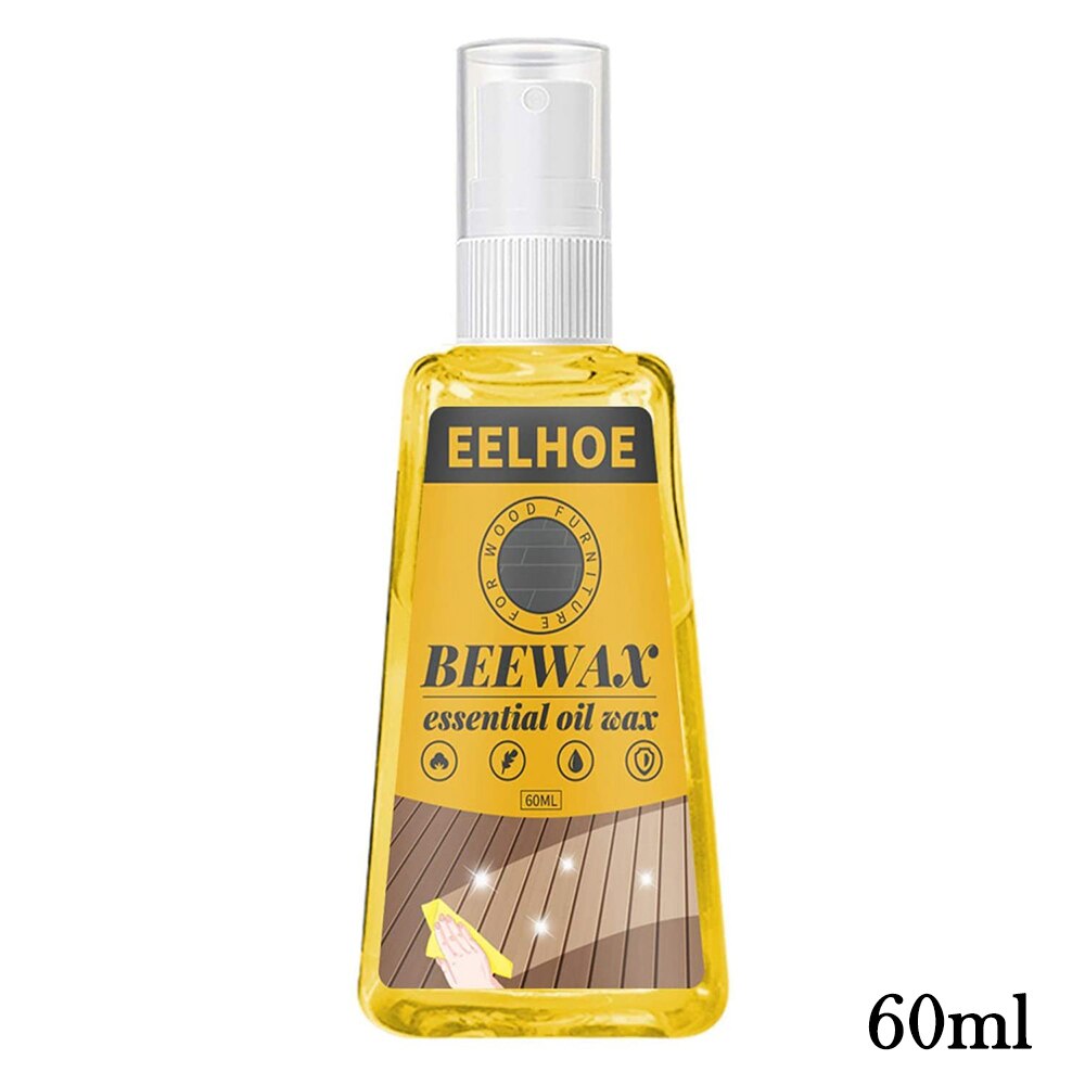30/60ML Wood Floor Cleaner Polish Oil Floor Care Wax Cleaning Wax Household Cleaner 66CY: 60ml