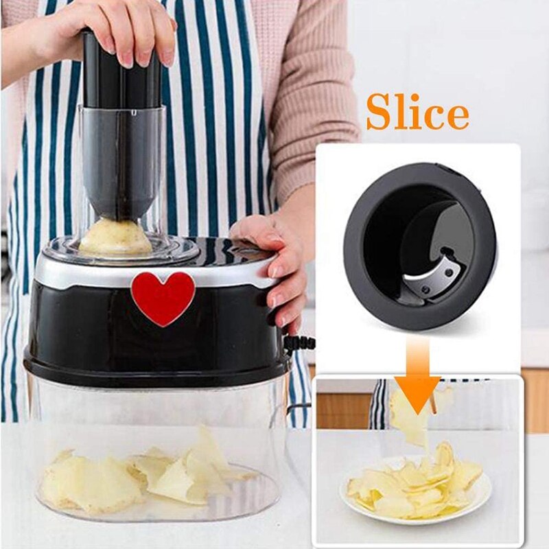 500w multifunktions elektrisk skivare rivjärn matmaskin spiraltratt potatis gurka strimlare vegetabilisk hackare