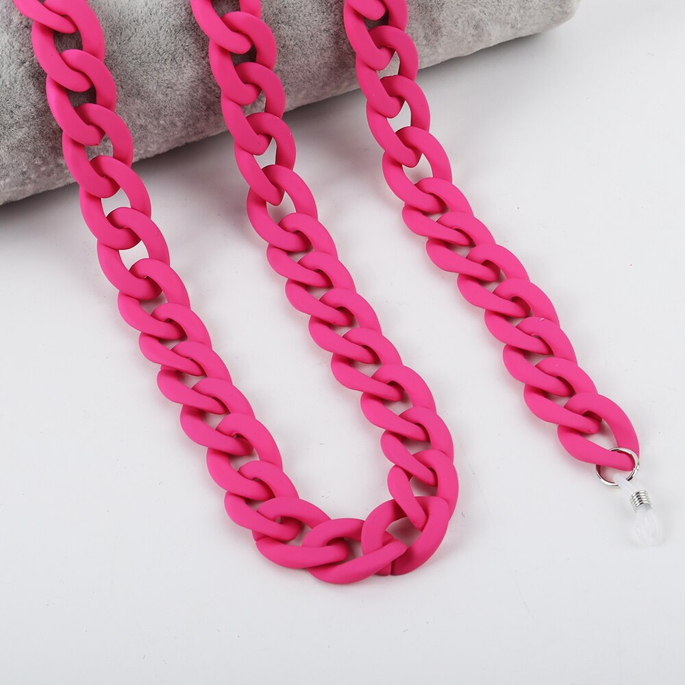 Matte Farbe Acryl Sonnenbrille Ketten Für Frauen Männer Lesebrille Ketten Brillen Kabel Halter Neck Kette Strap Lanyard: HIMMELBLAU