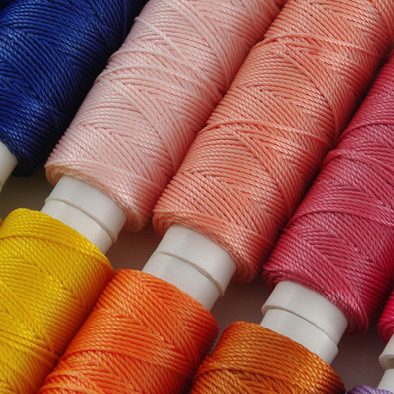 30m *0.55mm Round Waxed Wire Threads For Leather Waxed Cord For Diy Handicraft Tool Hand Stitching Thread Flat Waxed Sewing Line