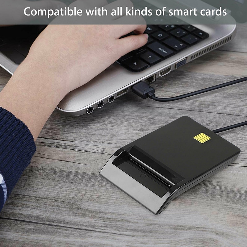 Portable USB Smart Card Reader For SD ATM CAC TF ID Bank Card SIM Card Reader Cloner Connector for Windows Linux Vista / 7/8