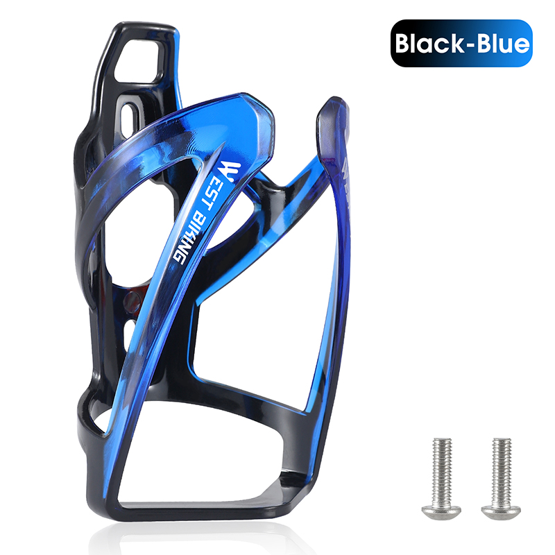 WEST BIKING Fahrrad-Flaschenhalter, ultraleicht, bunt, Farbverlauf, Radfahren, Flaschenhalter für MTB, Rennrad, Wasserflaschenhalterung: Blau