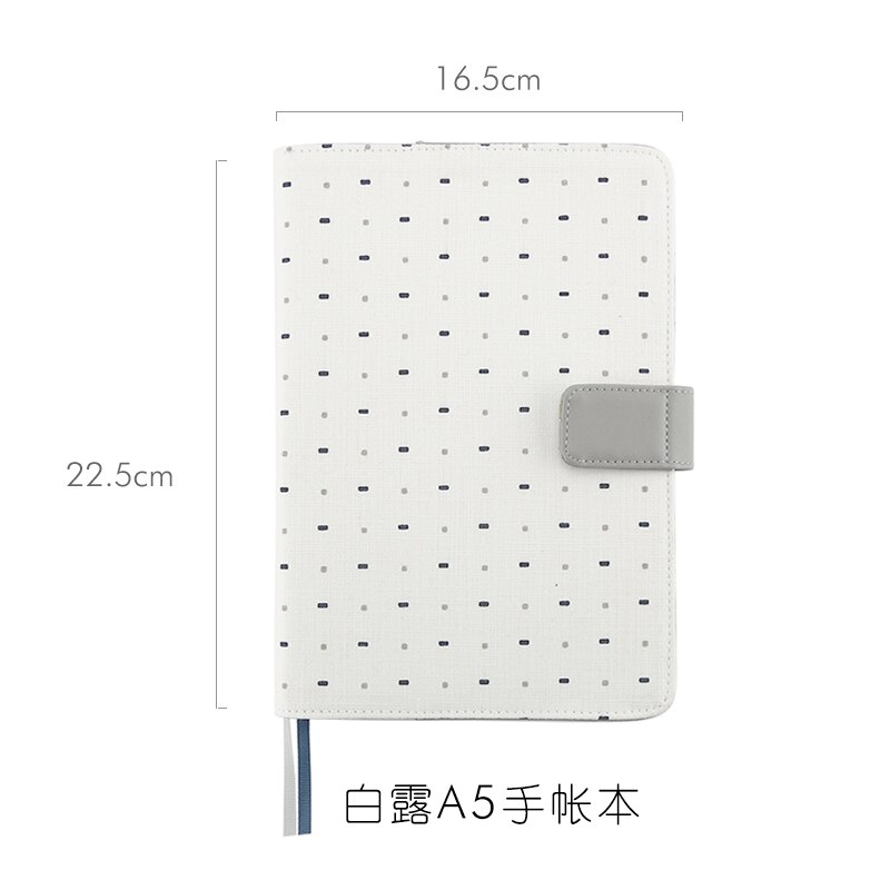Kinbor-Cuaderno de mano autorelleno, A6, A5, Manual de viaje , calendario de hojas sueltas, libro pequeño: A5Dot