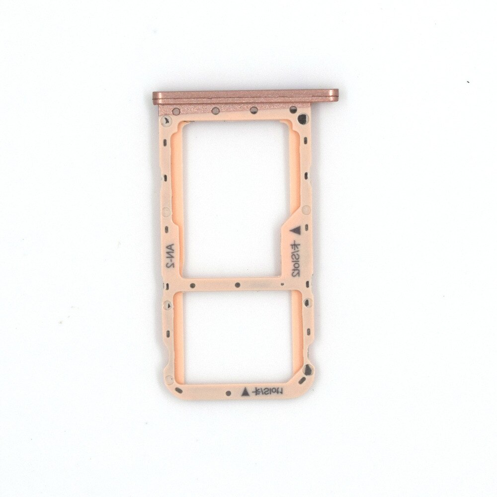 DUAL SIM Micro SD Card Tray Holder Slot Replacement for Huawei P20 lite Nova 3e(Pink)