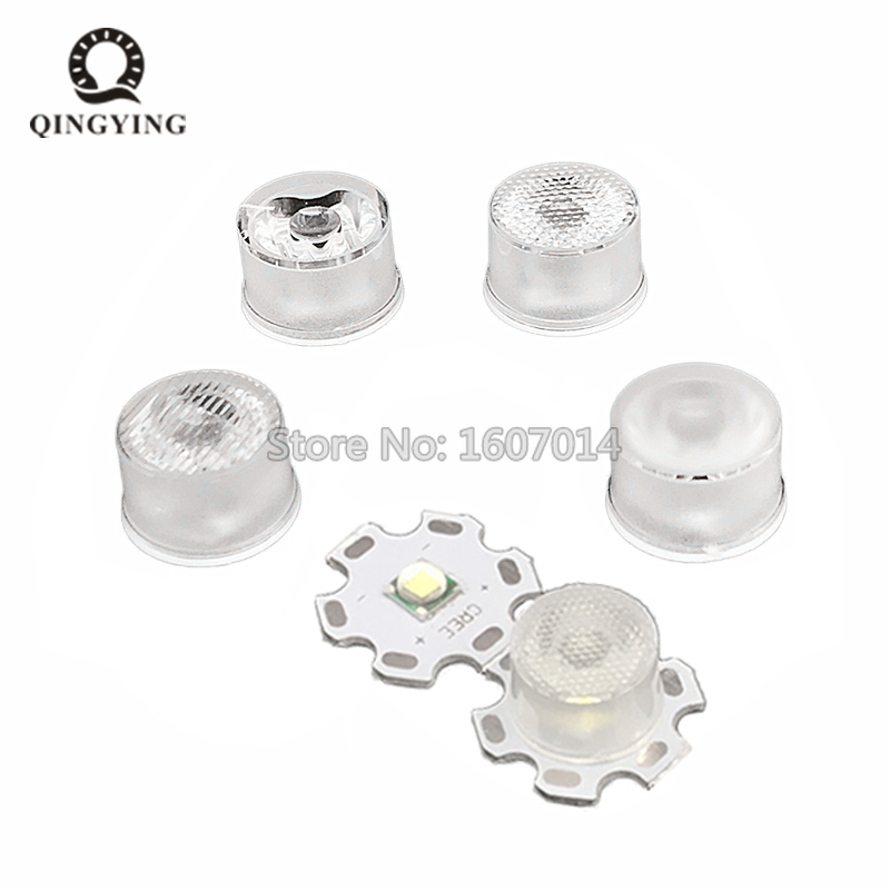 50-500 stücke CREE XML LED XML2 XHP50 5050 LED Linse 30 grad Optische PMMA Plano Reflektor Kollimator Für 5050 1W 3W 5W 10W 5050 LED