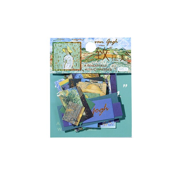 Mr.Paper 12 Designs Art Photo Series Sticker DIY Original Album Diary Decoration Collage Material Sticker: F