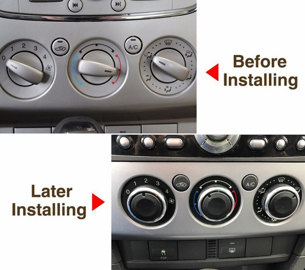 Accesorios para coche, aire acondicionado, interruptor de encendido y apagado, decoración para Ford Focus 2 MK2 Focus 3 MK3 Mondeo, estilo de coche
