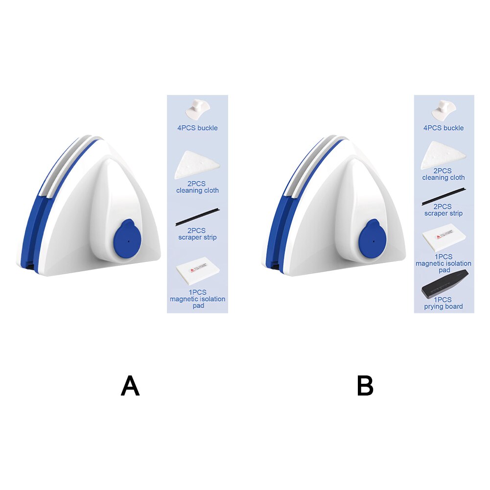 Double-layer Durable Glass Wiper Household Portable Washing Accessories Window Cleaner Water Discharge Automatic Magnetic Tool