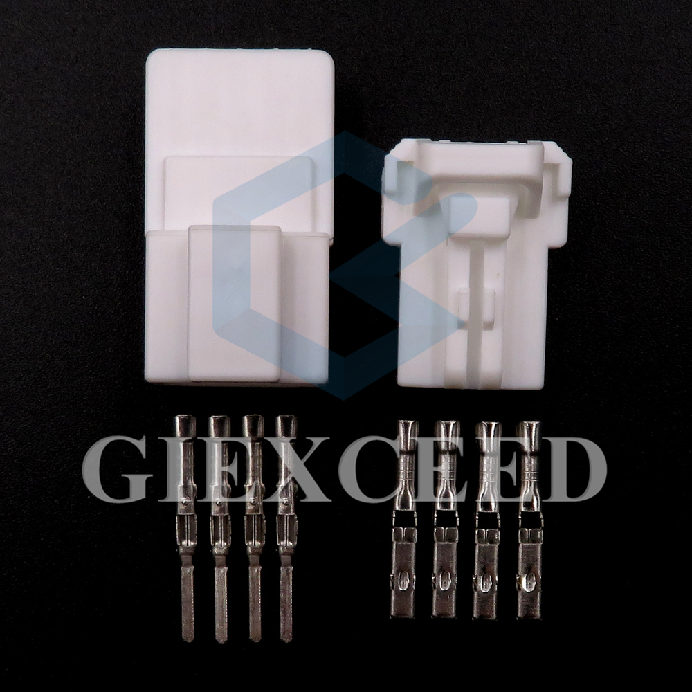 MG611275 Conjunto de 4 pines de CA, arnés de cables automotriz, Conector sin sellado con Terminal, enchufe de acoplamiento macho y hembra, MG621389, 2 juegos