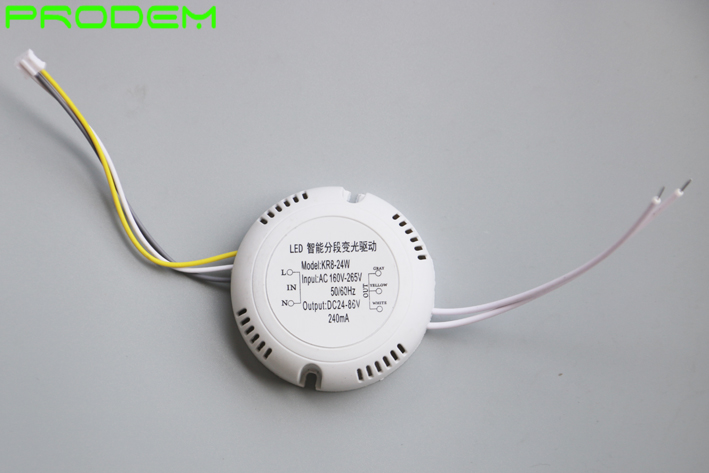 90-265V Led Ic Driver 12W 15W 18W 24W Voeding Transformator Huidige Constante ic Geïsoleerde Hoge Pf Efficiëntie: Square double color