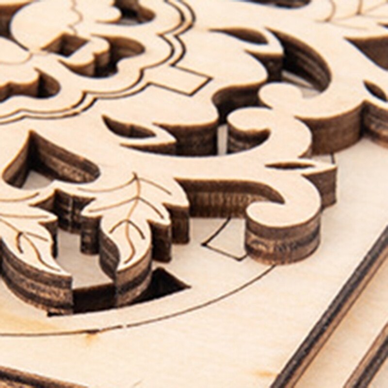 Wooden Machinery Antique Box Craft Diy Gear Rotating Model Home Decoration